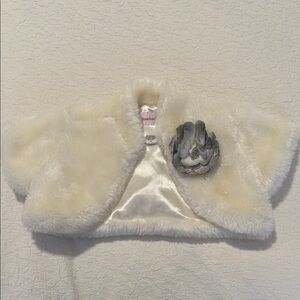 American Girl off-white Shrug Size 6